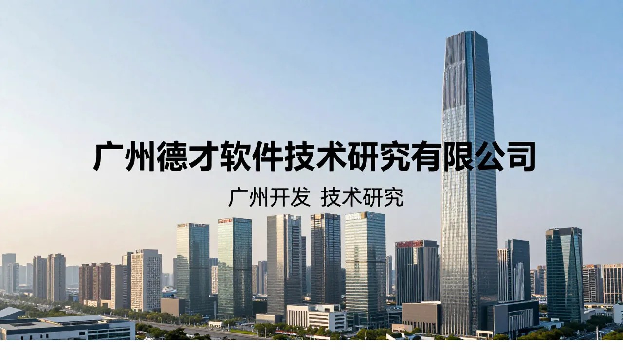 广州德才软件技术研究有限公司 首页主视觉